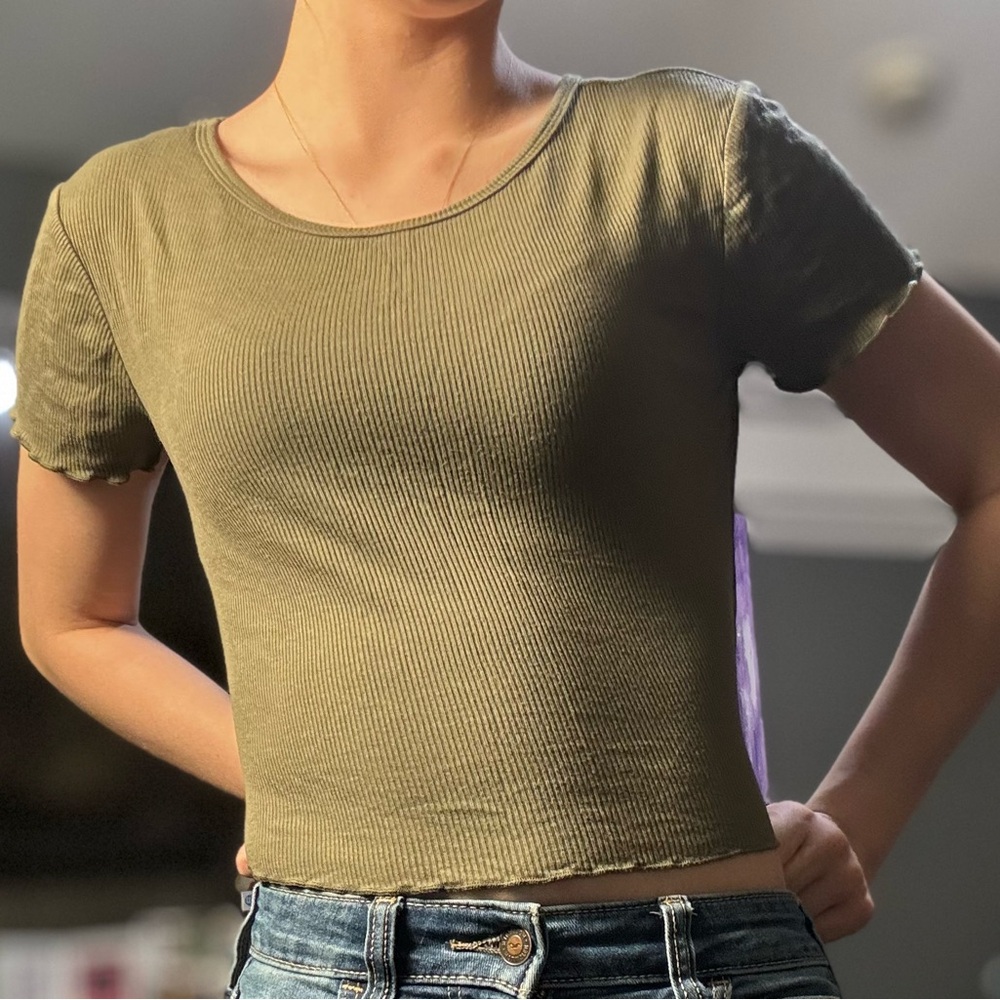 Green Crop Top from Tilly’s